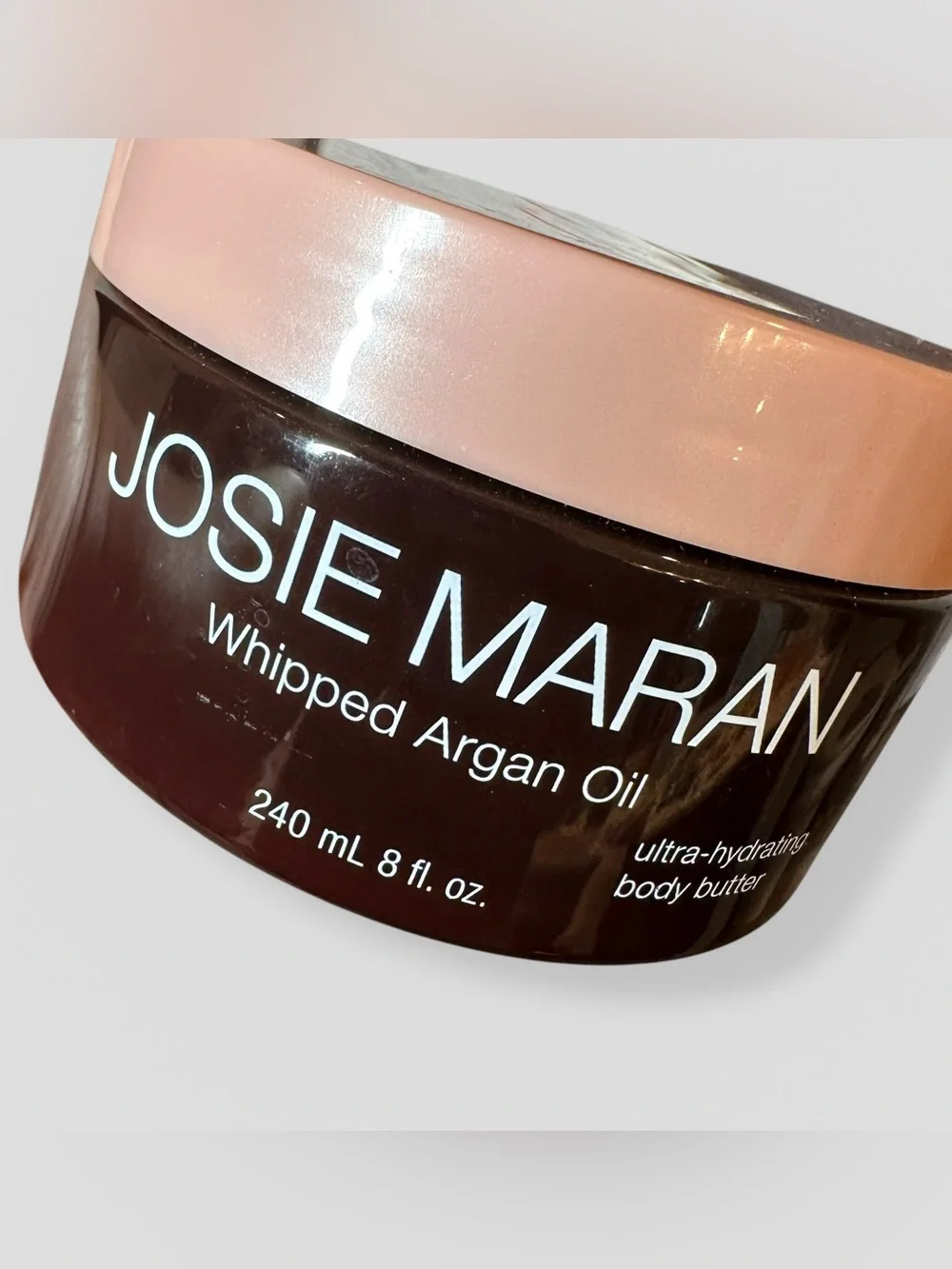 NEW Josie Maran Whipped Argan Oil Hydrating Peppermint Bark Body Butter 8oz RARE